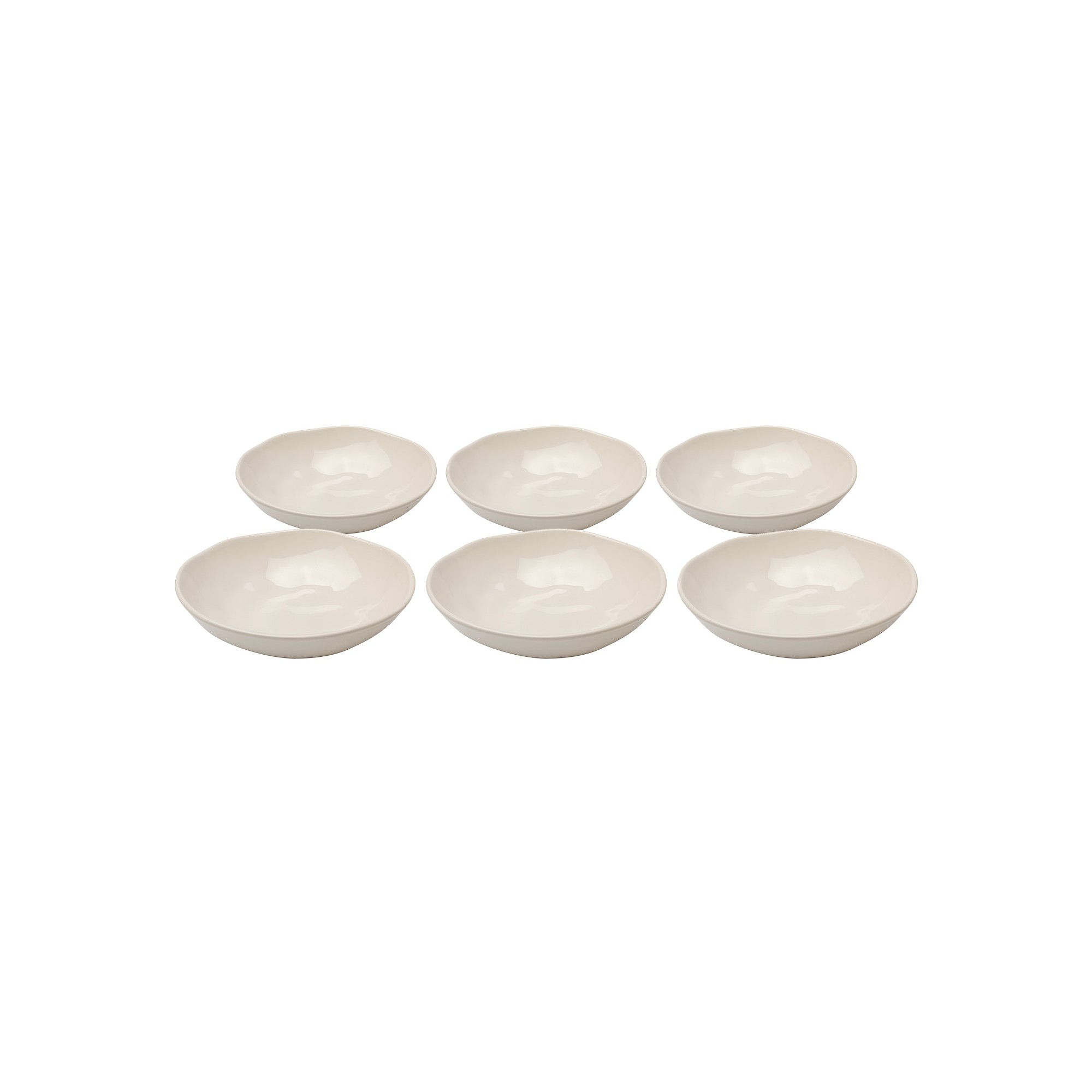 Soepborden Organic Ø22cm creme (6/Set) Kare Design
