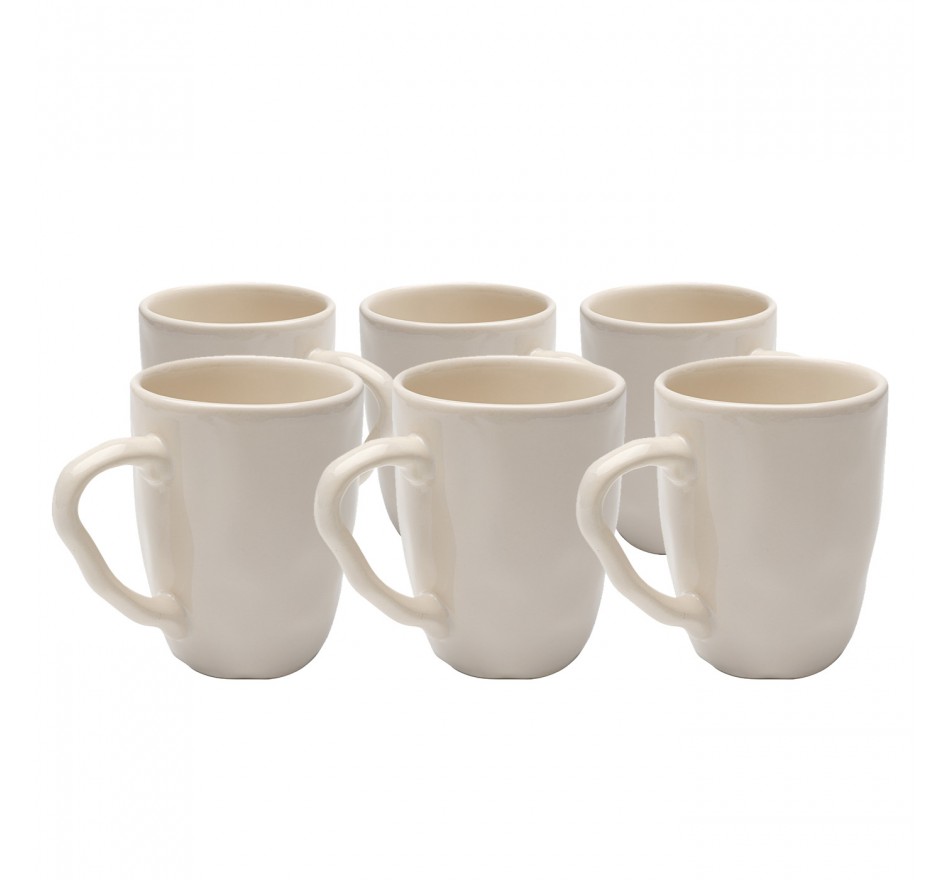 Mokken Organic creme (6/set) Kare Design Mokken Organic creme (6/set) Kare Design
