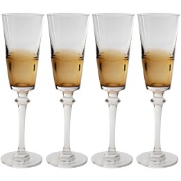 Champagneglazen Mimi amber (4/set) Kare Design
