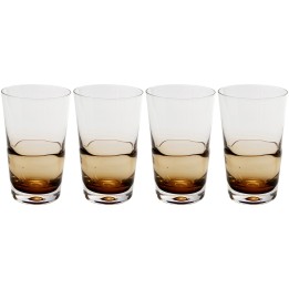 Waterglazen Mimi amber (4/set) Kare Design