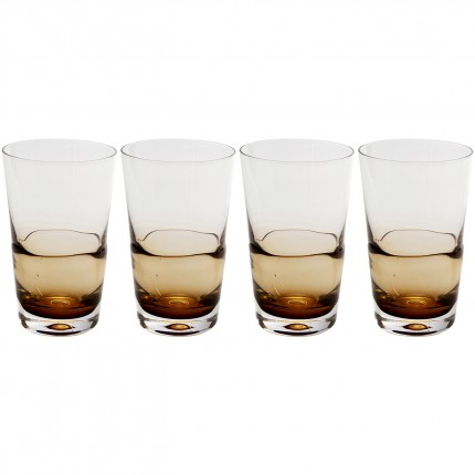 Waterglazen Mimi amber (4/set) Kare Design Waterglazen Mimi amber (4/set) Kare Design