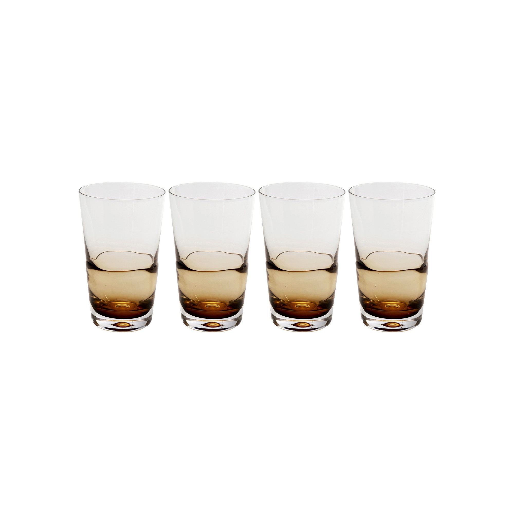 Waterglazen Mimi amber (4/set) Kare Design