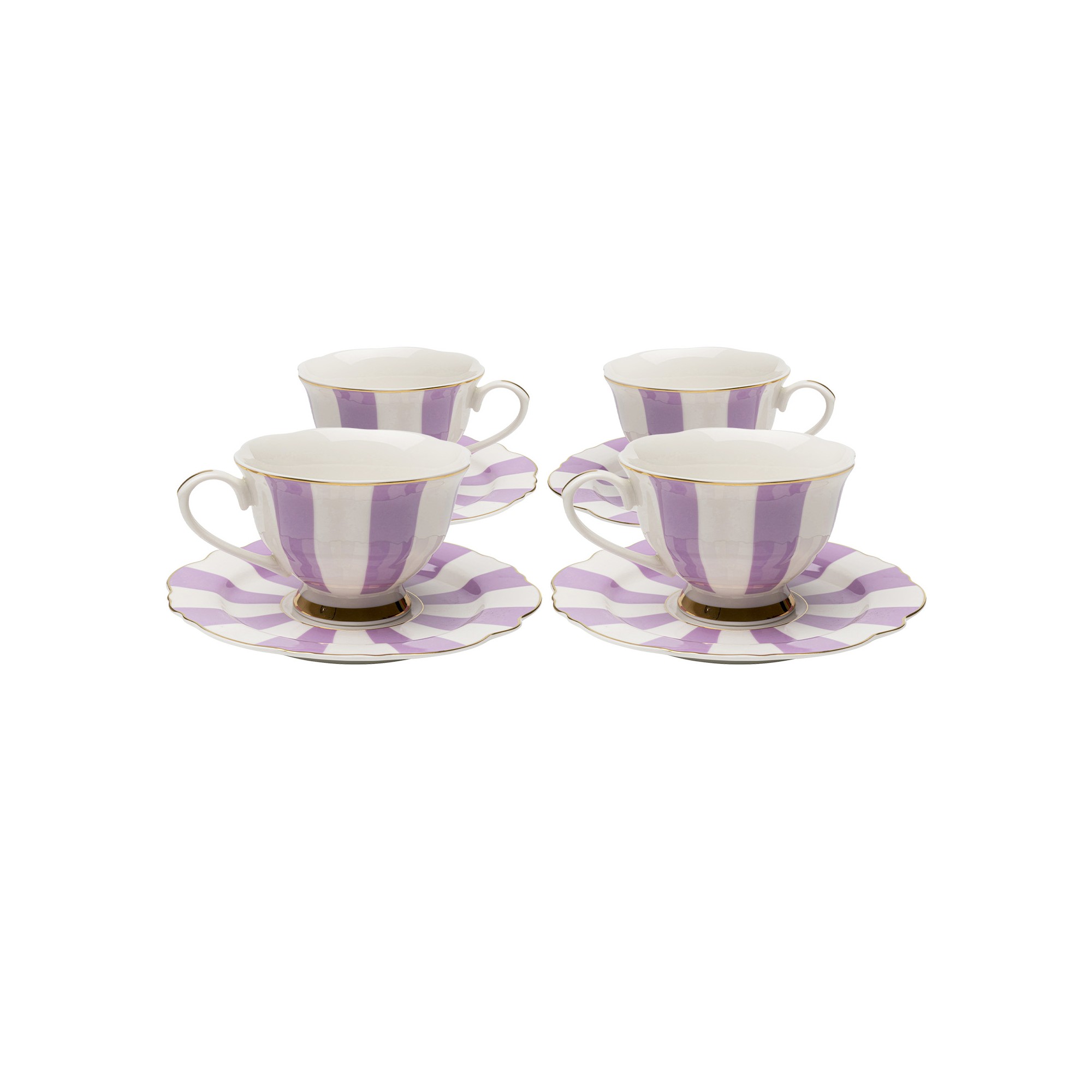 Koffiekoppen Harlequin paars (4/set) Kare Design