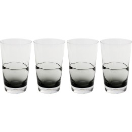 Waterglazen Mimi grijs (4/set) Kare Design