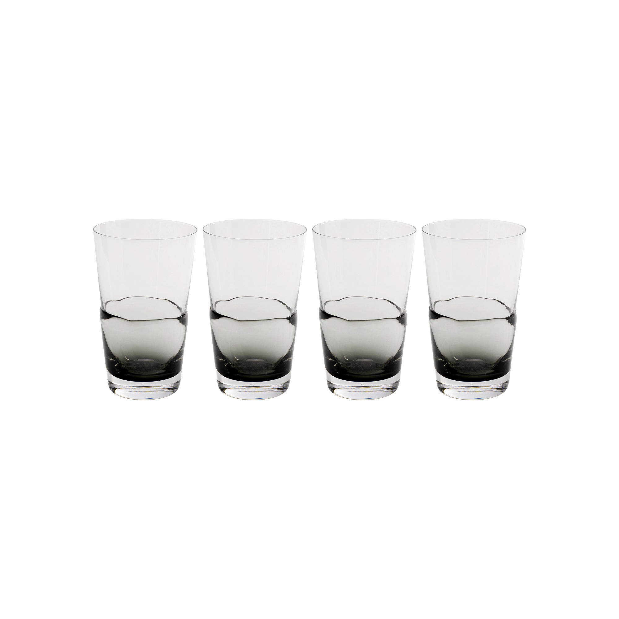 Waterglazen Mimi grijs (4/set) Kare Design