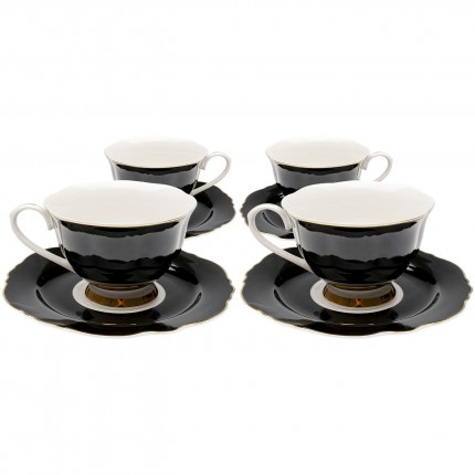 Koffiekoppen Harlequin zwart (4/set) Kare Design Koffiekoppen Harlequin zwart (4/set) Kare Design