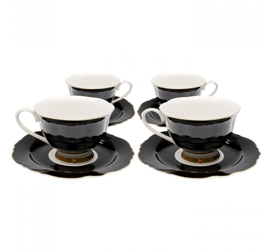 Coffee Cup Harlequin black (4/set) Kare Design
