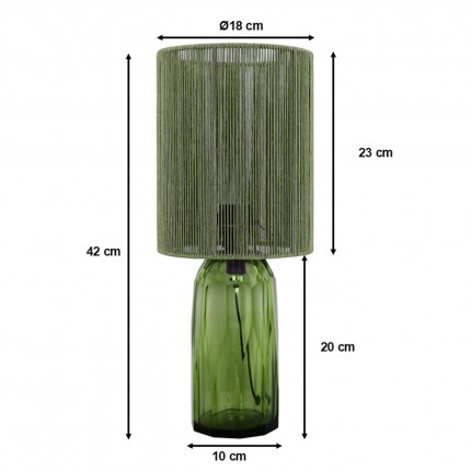 Tafellamp Veccio groen Kare Design