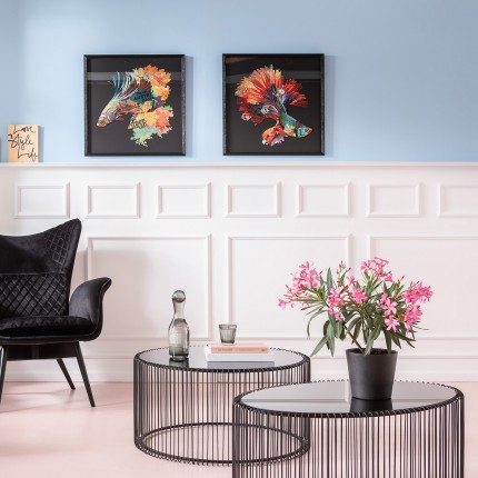 Coffee Table Wire Uno Black 60x90cm Kare Design