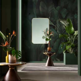 Wall Mirror Simply 90x60cm brass Kare Design