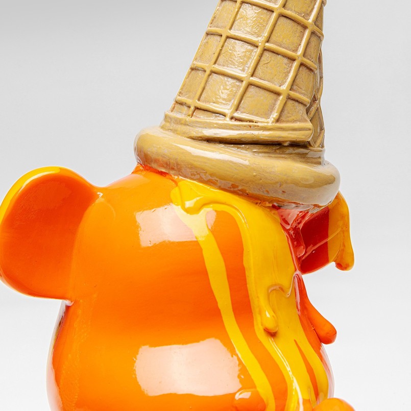 Orange sitting bear decoration - Kare Design
