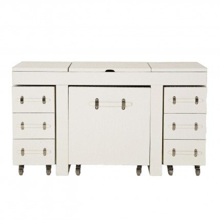Make-up tafel Diva croco wit Kare Design