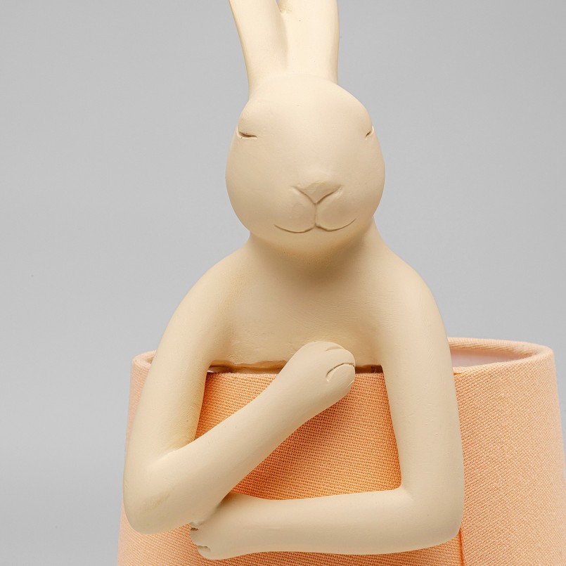 Beige and peach rabbit lamp - Animal - Kare Design