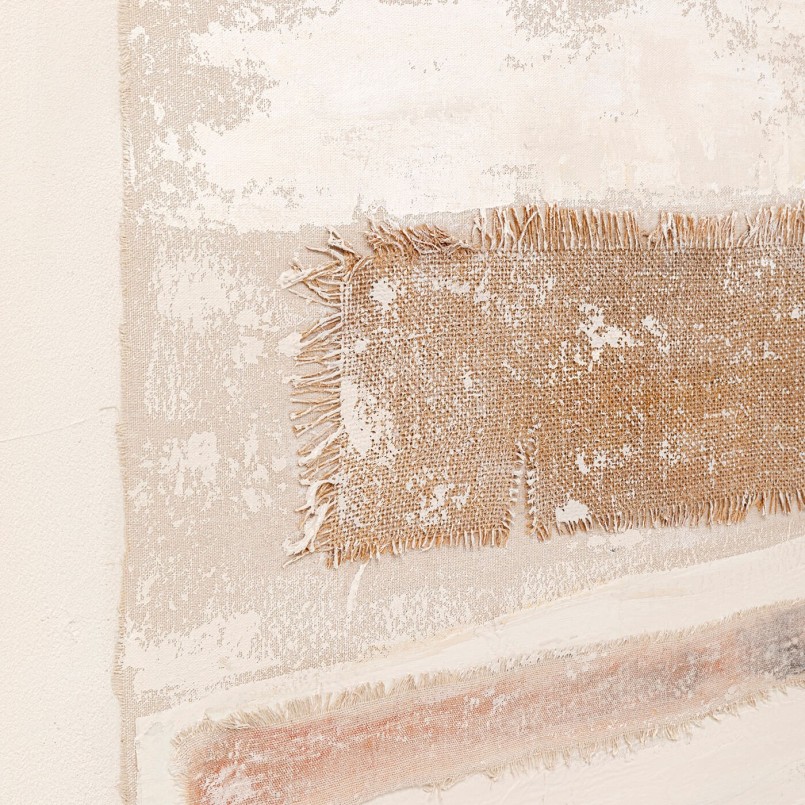 Abstract painting beige and brown - Lontano - Kare Design