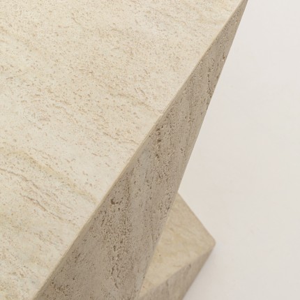 Bijzettafel Travertino Triangle Kare Design