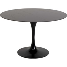 Eettafel Invitation Ø120cm keramiek zwart Kare Design