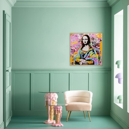 Framed Picture La Viva Lisa 100x100cm Kare Design