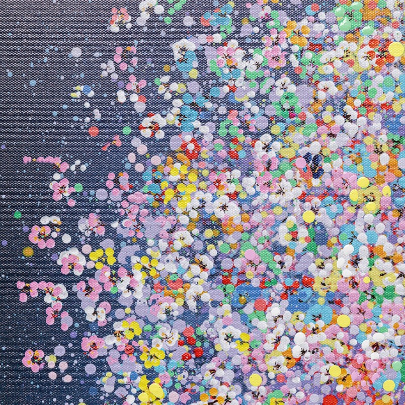 Olifant en bloemen bij nacht - Geraakt - Kare Design