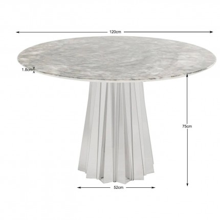 Eettafel Amora Ø120cm Kare Design Eettafel Amora Ø120cm Kare Design