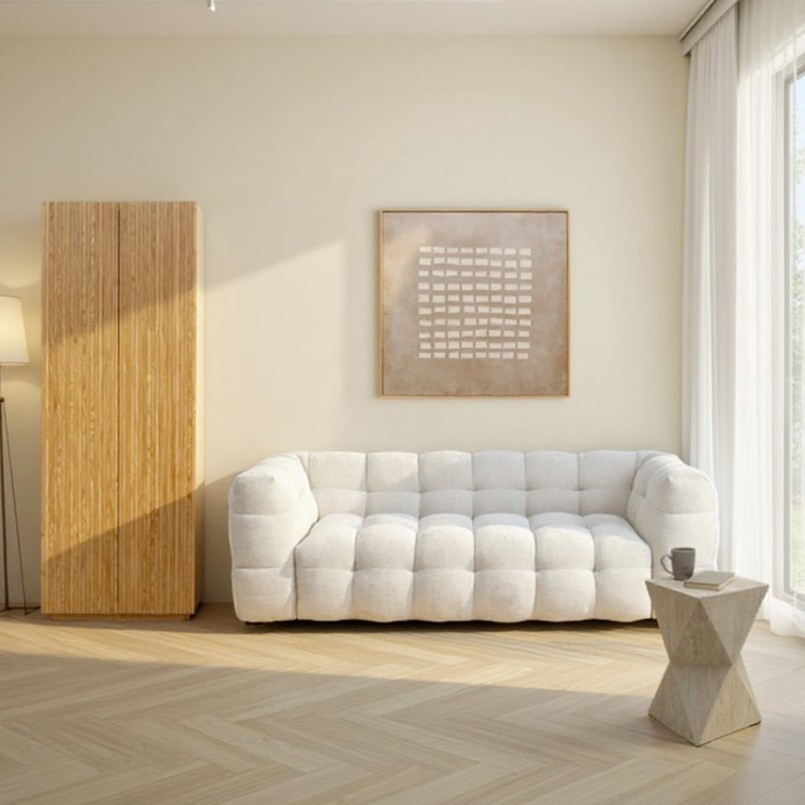 Side Table Travertino Triangle Kare Design