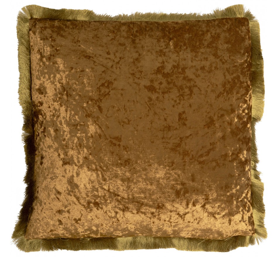 Kussen franje Cannes 55x55cm geel Kare Design Kussen franje Cannes 55x55cm geel Kare Design