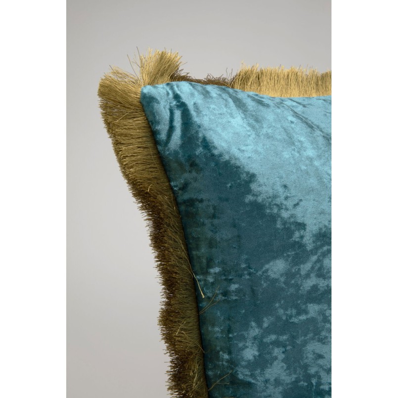 Cushion Fringe Cannes 55x55cm blue Kare Design