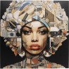 Glass Picture woman Art Geo 120x120cm Kare Design