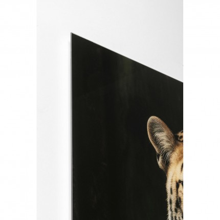 Glass Picture leopard suit 30x40cm Kare Design