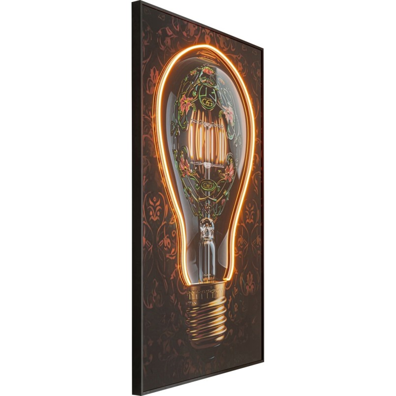 Schilderij LED gloeilamp 80x120cm Kare Design
