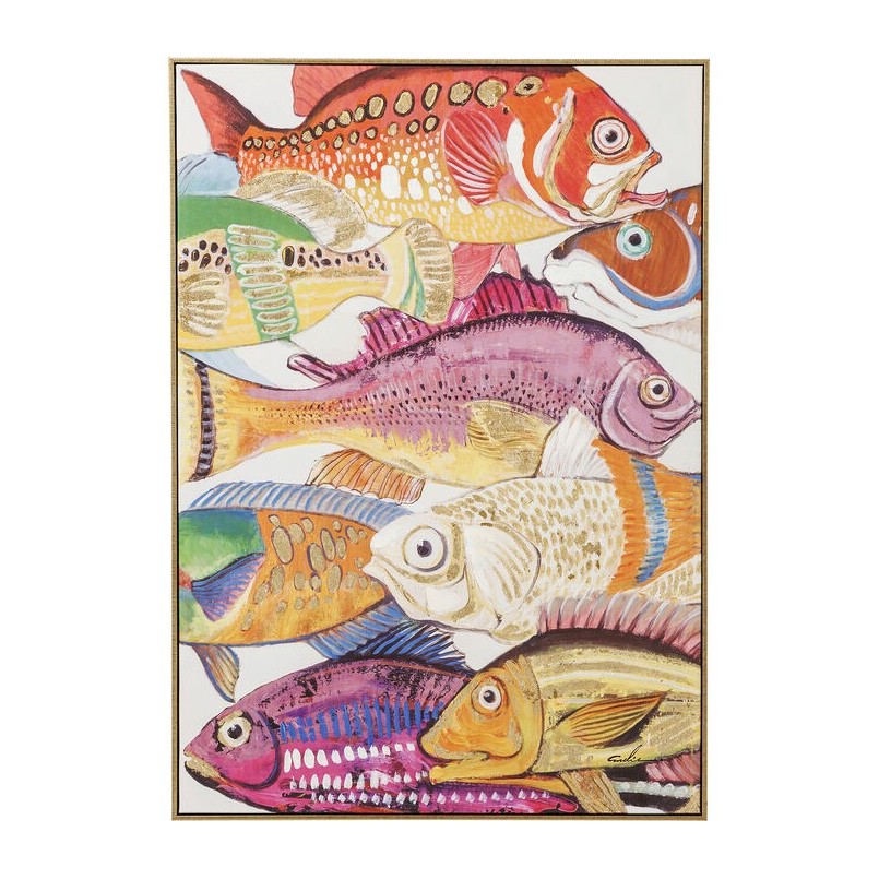 Schilderij Fish Meeting 40x50cm (2/Set) Kare Design