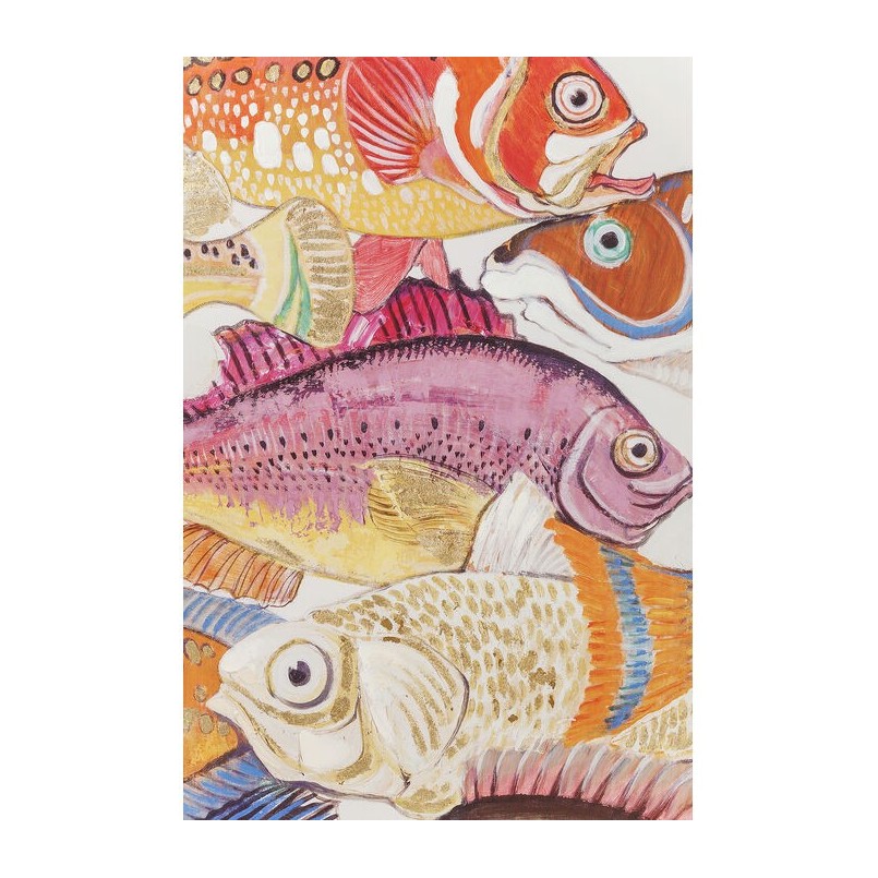 Framed Picture Fish Meeting 40x50cm (2/Set) Kare Design