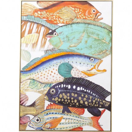 Schilderij Fish Meeting 40x50cm (2/Set) Kare Design