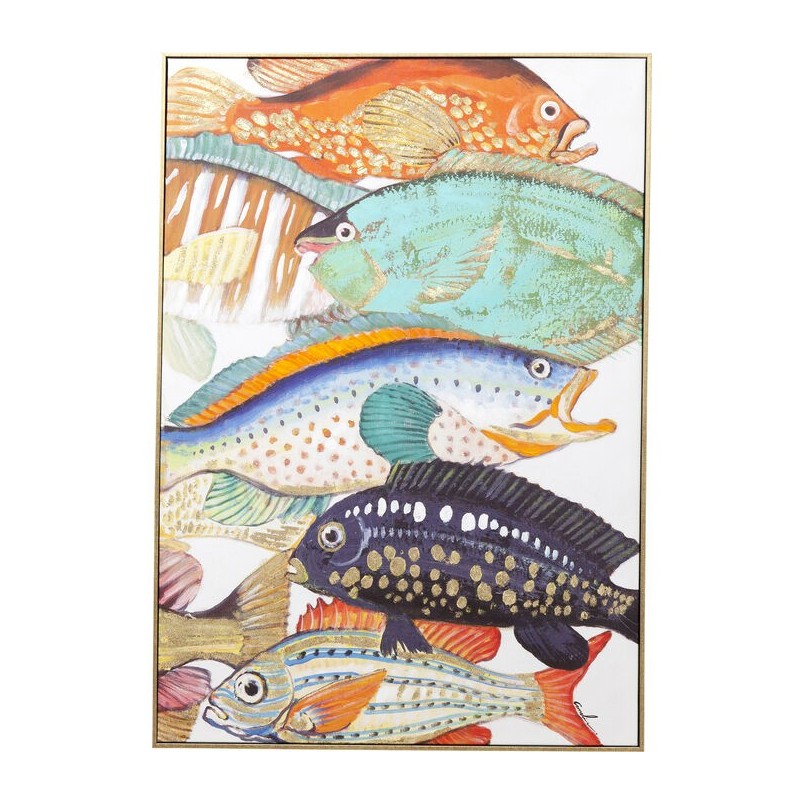 Schilderij Fish Meeting 40x50cm (2/Set) Kare Design