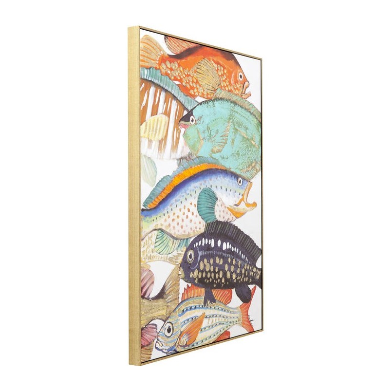 Schilderij Fish Meeting 40x50cm (2/Set) Kare Design