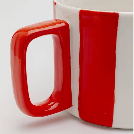 Kopjes Cocina rood en wit (6/set) Kare Design