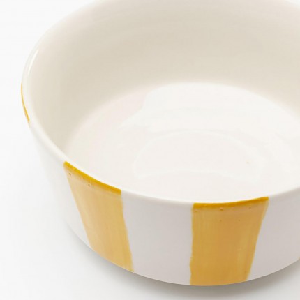 Kommen Cocina geel en wit Ø14cm (4/set) Kare Design Kommen Cocina geel en wit Ø14cm (4/set) Kare Design