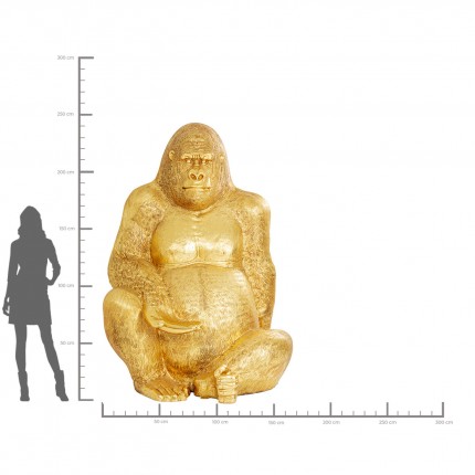 Deco gorilla XXL 249cm gold Kare Design Deco gorilla XXL 249cm gold Kare Design