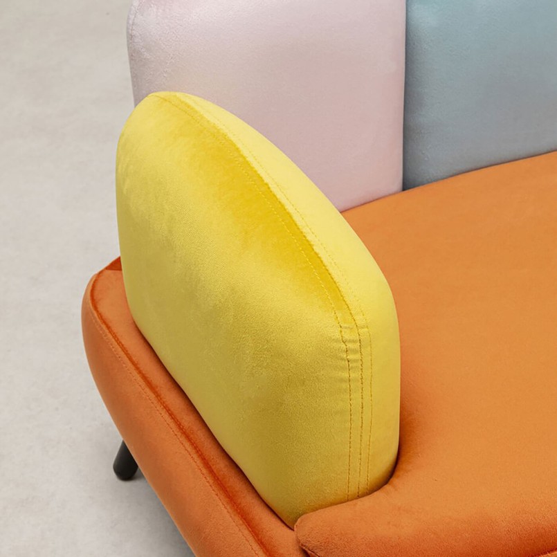 Orange velvet pet bed - Diva - Kare Design