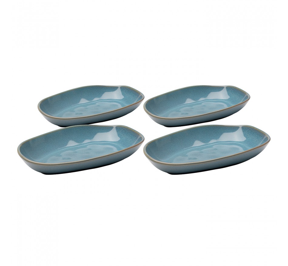 Soepborden Organic 25cm blauw (4/set) Kare Design Soepborden Organic 25cm blauw (4/set) Kare Design