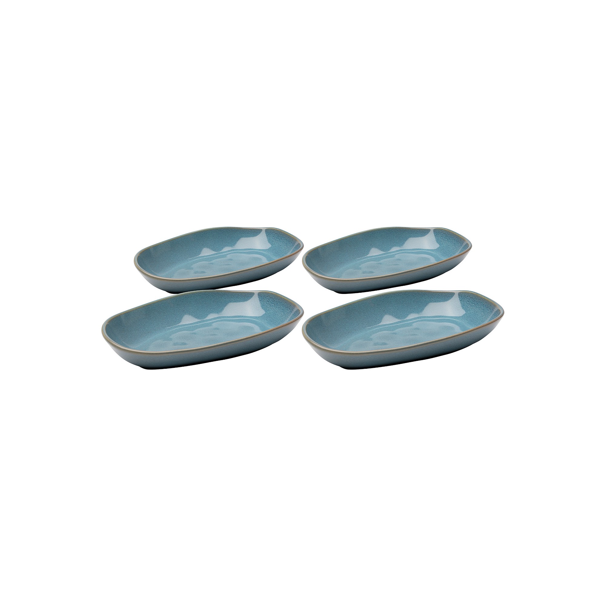 Soepborden Organic 25cm blauw (4/set) Kare Design