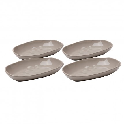 Soepborden Organic 25cm taupe (4/set) Kare Design