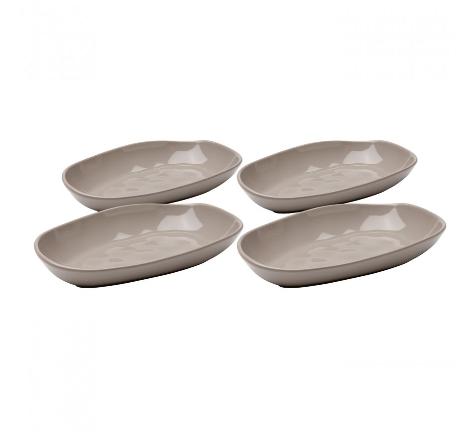 Soepborden Organic 25cm taupe (4/set) Kare Design Soepborden Organic 25cm taupe (4/set) Kare Design