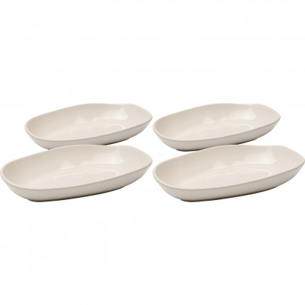 Soepborden Organic 25cm creme (4/set) Kare Design