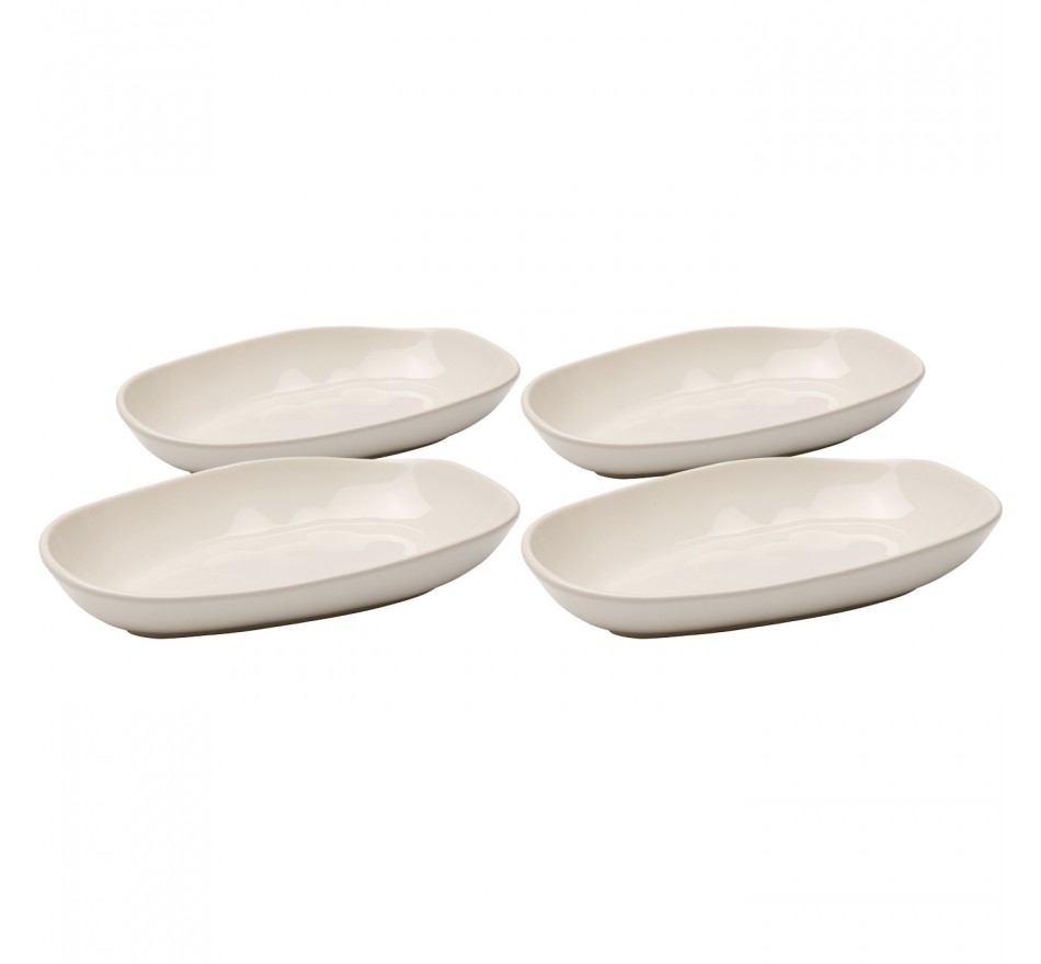 Soepborden Organic 25cm creme (4/set) Kare Design Soepborden Organic 25cm creme (4/set) Kare Design