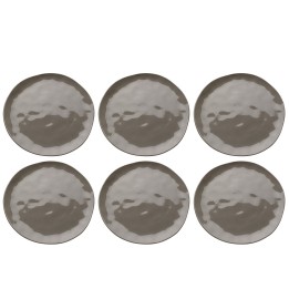 Plate Organic Ø26cm taupe (6/set) Kare Design