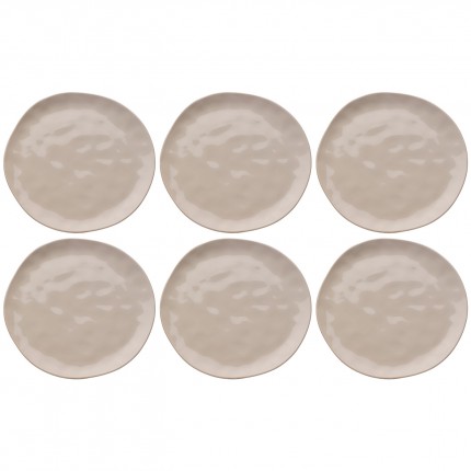 Plate Organic Ø26cm cream (6/set) Kare Design