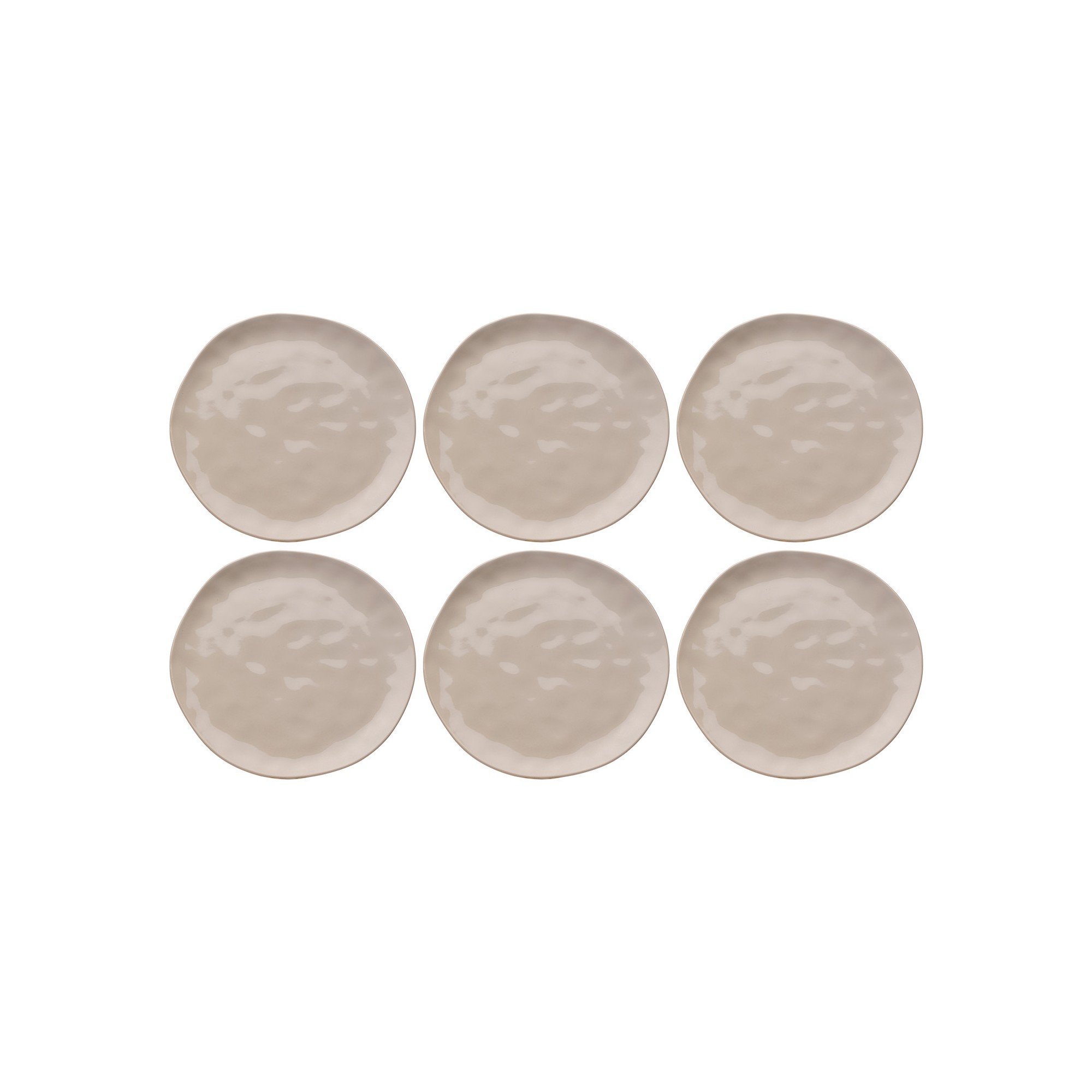 Plate Organic Ø26cm cream (6/set) Kare Design