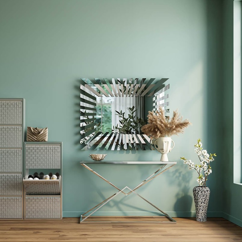 Rose vase in chrome relief - Kare Design