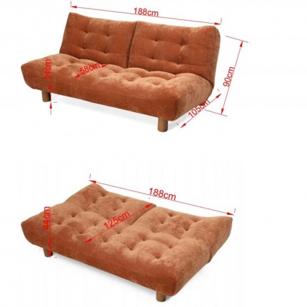 Sofa Bed Mel orange Kare Design