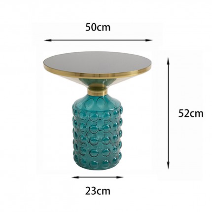 Side Table Lola Ø50cm yellow Kare Design